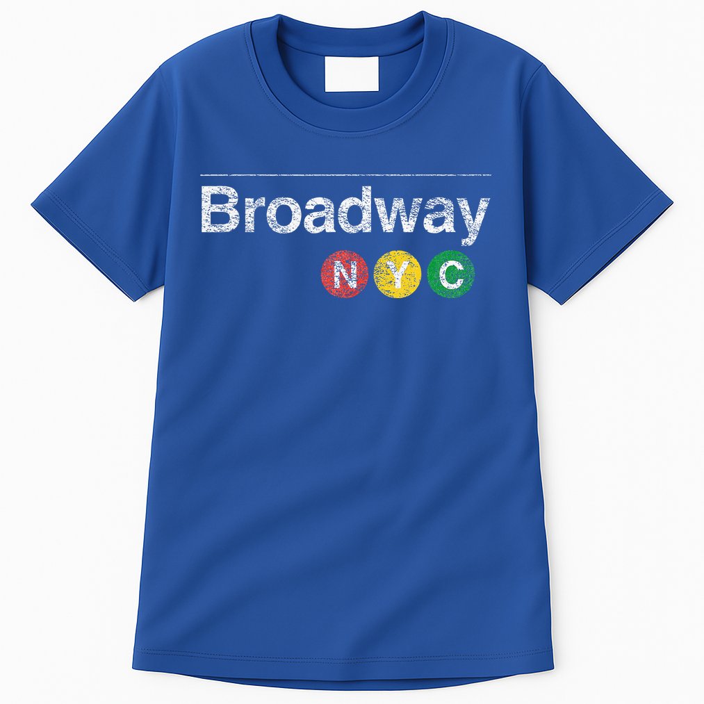 BROADWAY New York NYC Worn Design  Tall T-Shirt