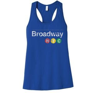 BROADWAY New York NYC Worn Design  Women's Racerback Tank