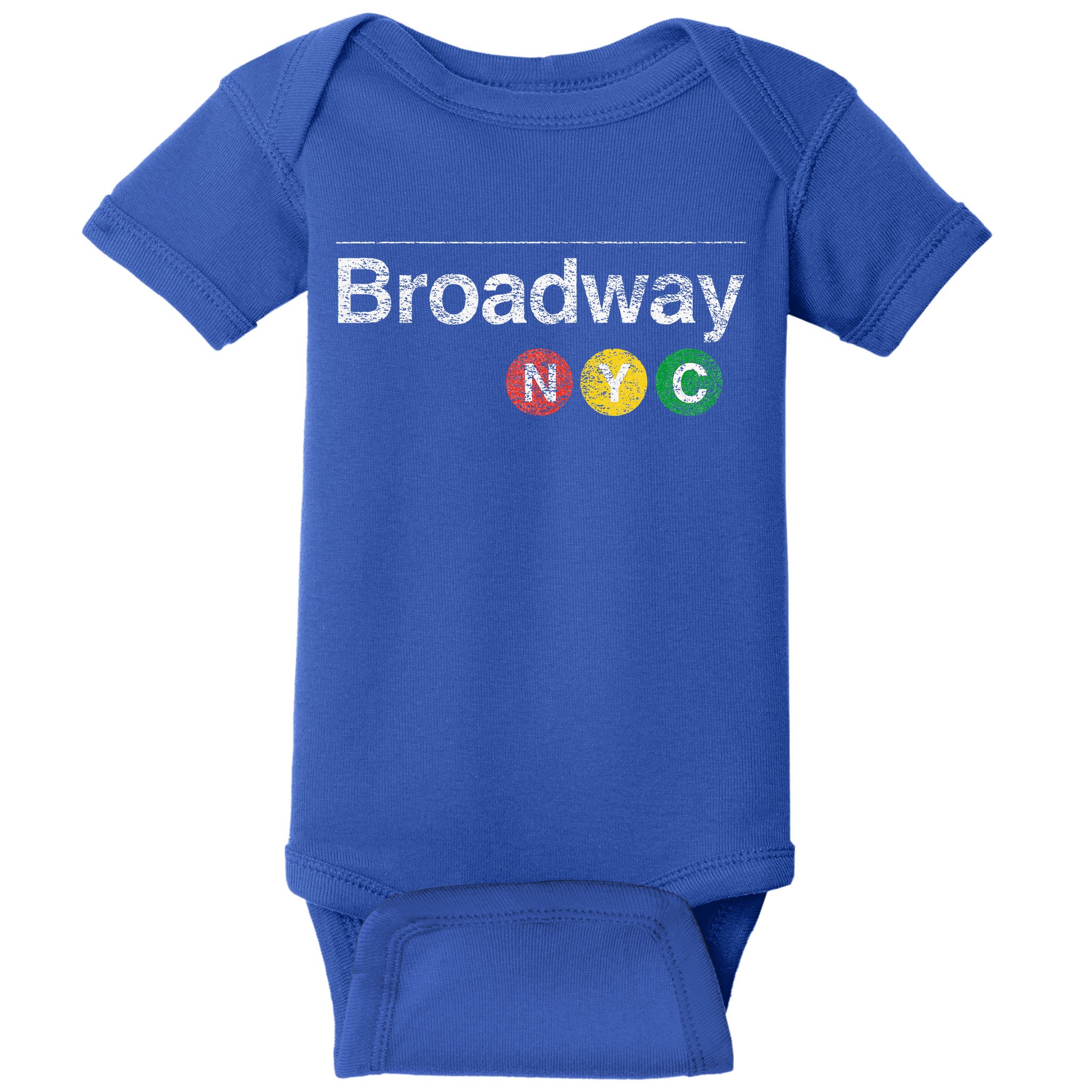 BROADWAY New York NYC Worn Design  Baby Bodysuit