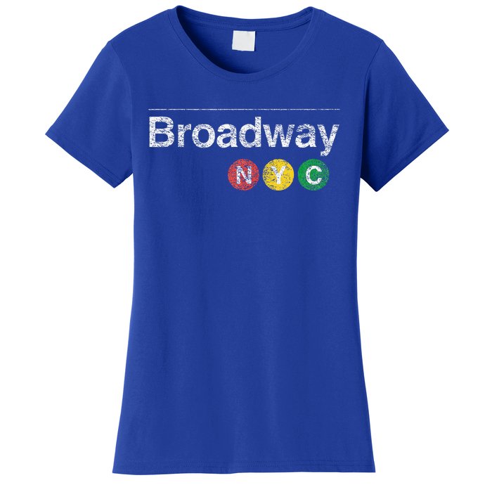 BROADWAY New York NYC Worn Design  Women's T-Shirt