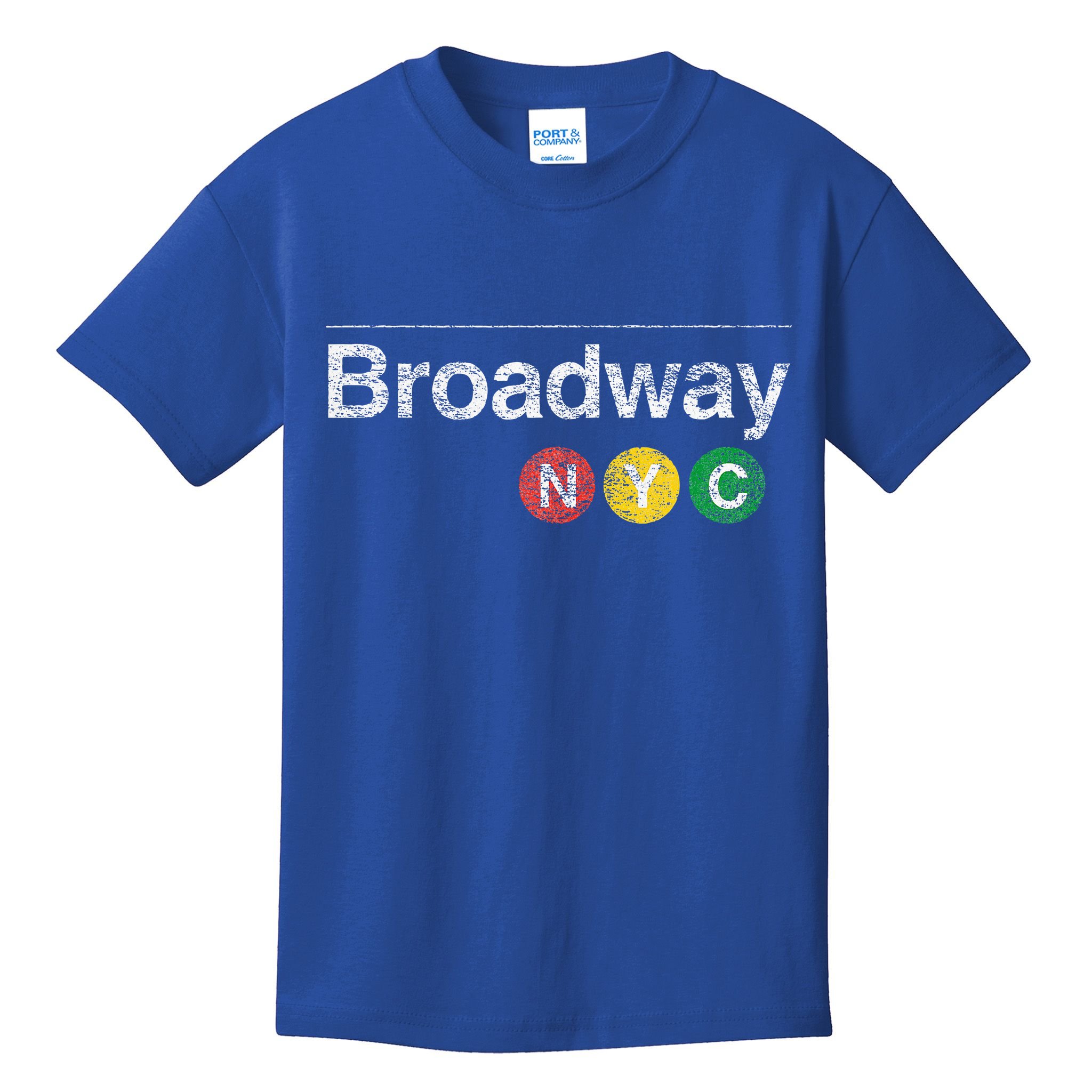 BROADWAY New York NYC Worn Design  Kids T-Shirt