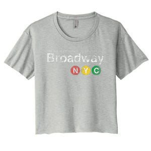 BROADWAY New York NYC Worn Design  Women's Crop Top Tee