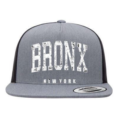 Bronx New York Vintage Flat Bill Trucker Hat