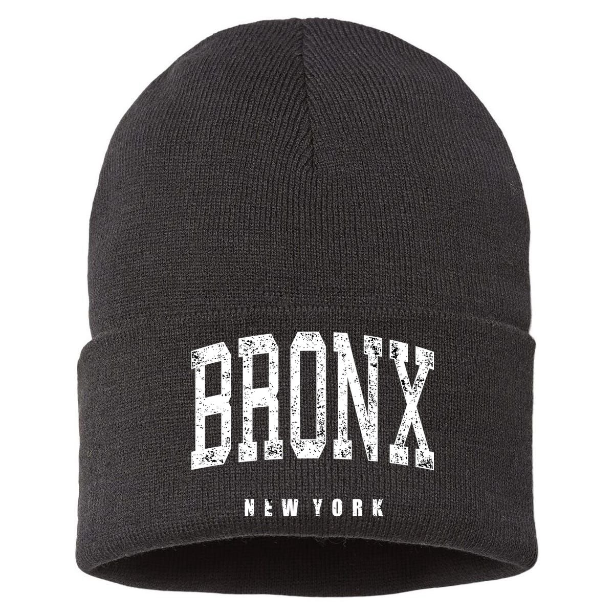 Bronx New York Vintage Sustainable Knit Beanie