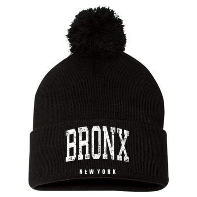 Bronx New York Vintage Pom Pom 12in Knit Beanie