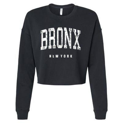 Bronx New York Vintage Cropped Pullover Crew