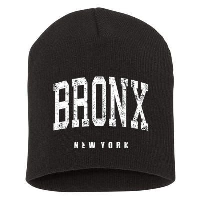 Bronx New York Vintage Short Acrylic Beanie