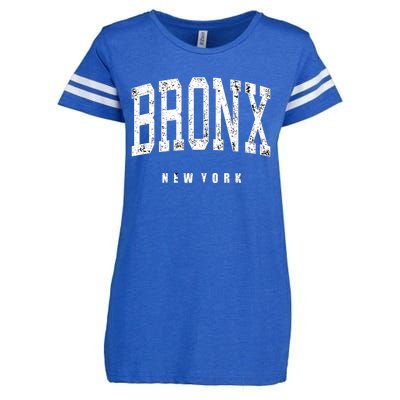 Bronx New York Vintage Enza Ladies Jersey Football T-Shirt