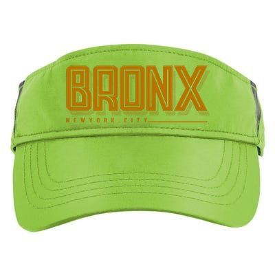 Bronx New York City Logo Adult Drive Performance Visor