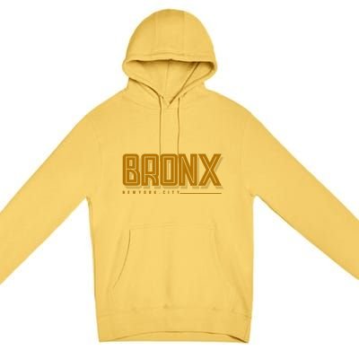 Bronx New York City Logo Premium Pullover Hoodie