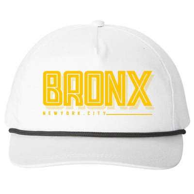 Bronx New York City Logo Snapback Five-Panel Rope Hat