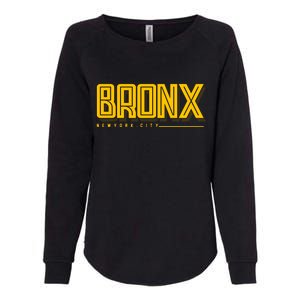 Bronx New York City Logo Womens California Wash Sweatshirt