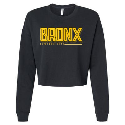Bronx New York City Logo Cropped Pullover Crew