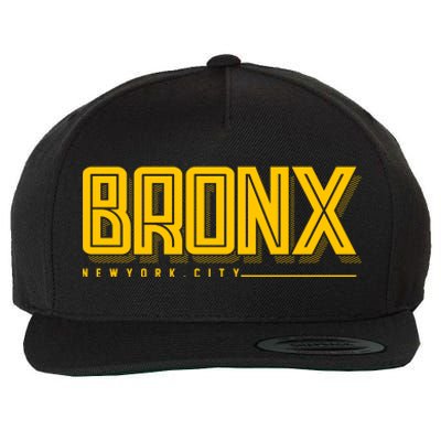 Bronx New York City Logo Wool Snapback Cap