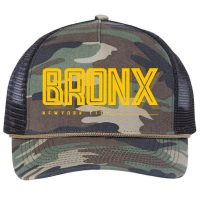 Bronx New York City Logo Retro Rope Trucker Hat Cap