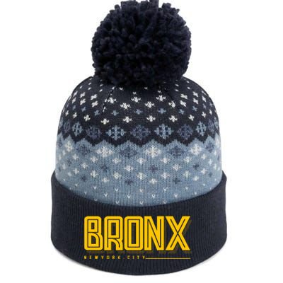 Bronx New York City Logo The Baniff Cuffed Pom Beanie