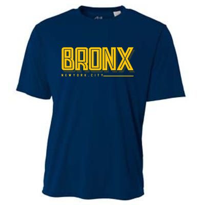 Bronx New York City Logo Cooling Performance Crew T-Shirt