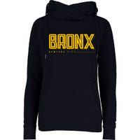 Bronx New York City Logo Womens Funnel Neck Pullover Hood