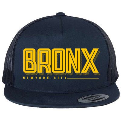 Bronx New York City Logo Flat Bill Trucker Hat