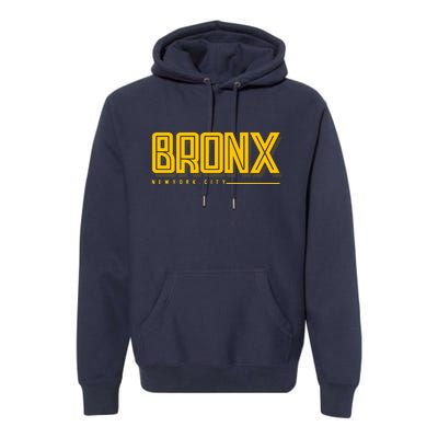 Bronx New York City Logo Premium Hoodie