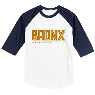 Bronx New York City Logo Baseball Sleeve Shirt