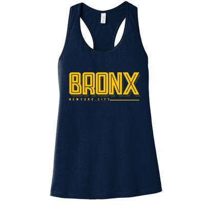 Bronx New York City Logo Women's Racerback Tank