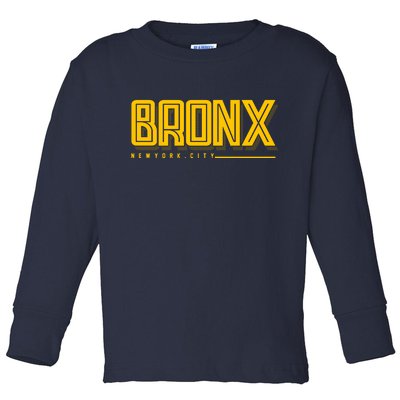 Bronx New York City Logo Toddler Long Sleeve Shirt