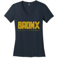 Bronx New York City Logo Women's V-Neck T-Shirt