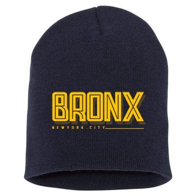 Bronx New York City Logo Short Acrylic Beanie