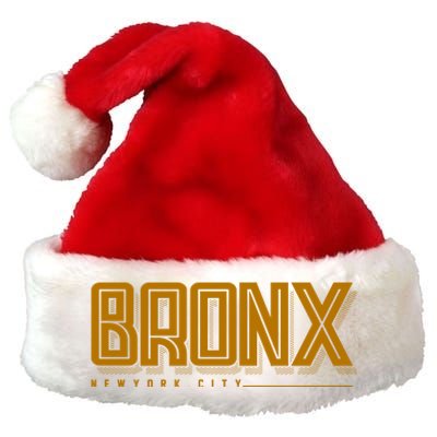 Bronx New York City Logo Premium Christmas Santa Hat