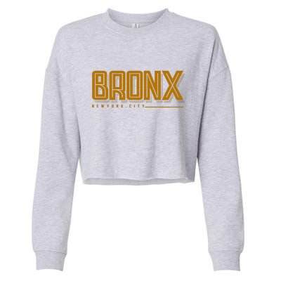 Bronx New York City Logo Cropped Pullover Crew