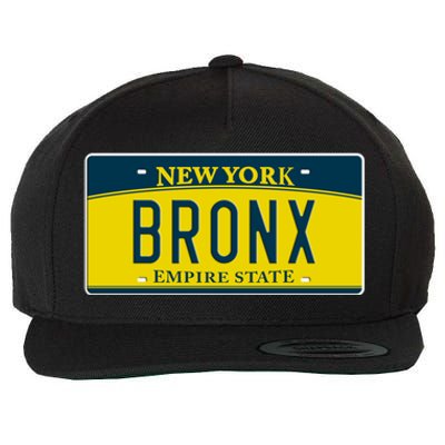 Bronx New York Ny Neighborhood Hometown License Plate Meaningful Gift Wool Snapback Cap