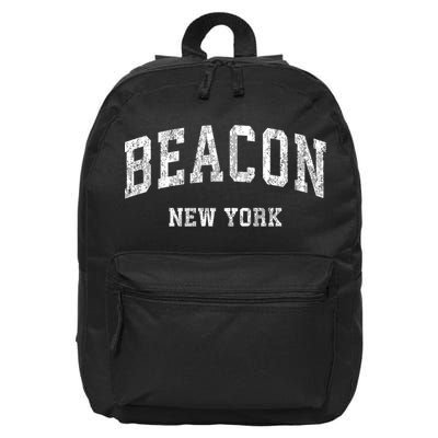 Beacon New York Ny Vintage Varsity Sports 16 in Basic Backpack