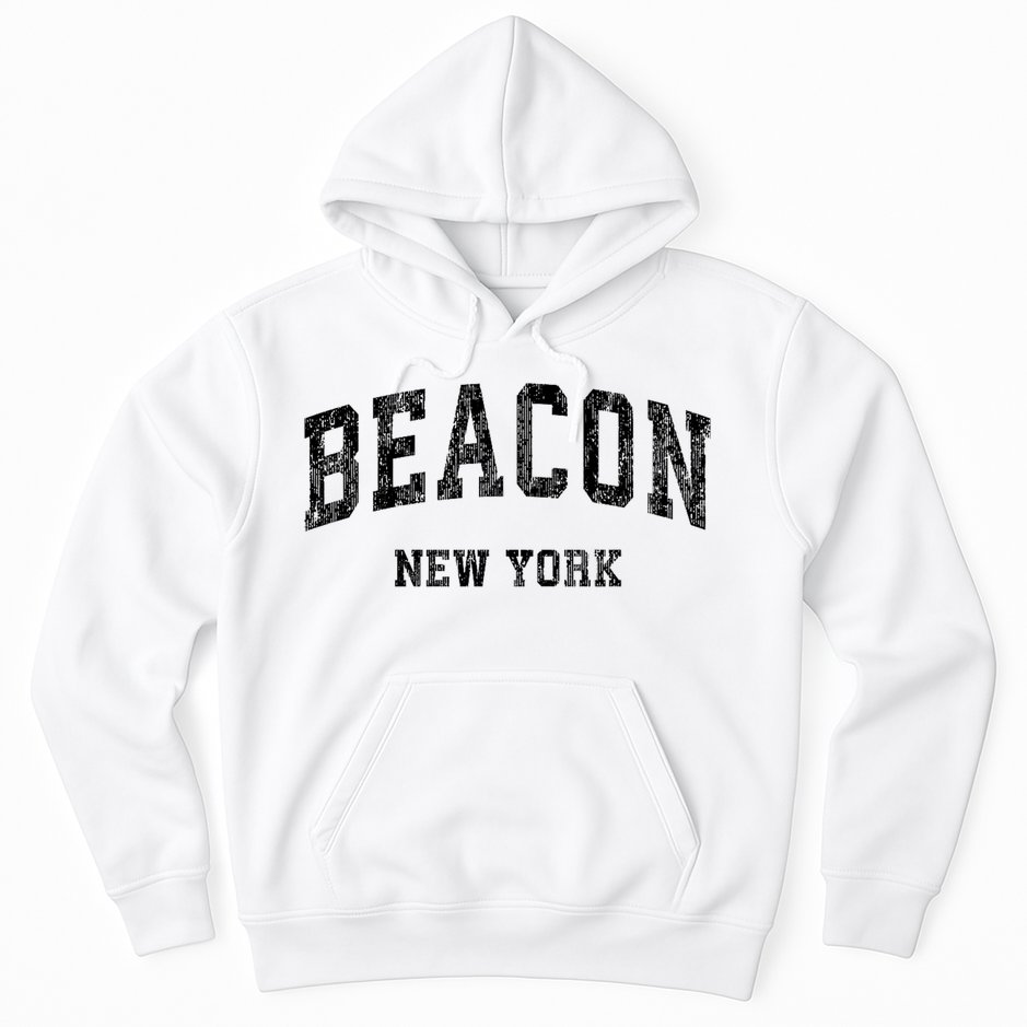 Beacon New York Ny Vintage Varsity Sports Hoodie
