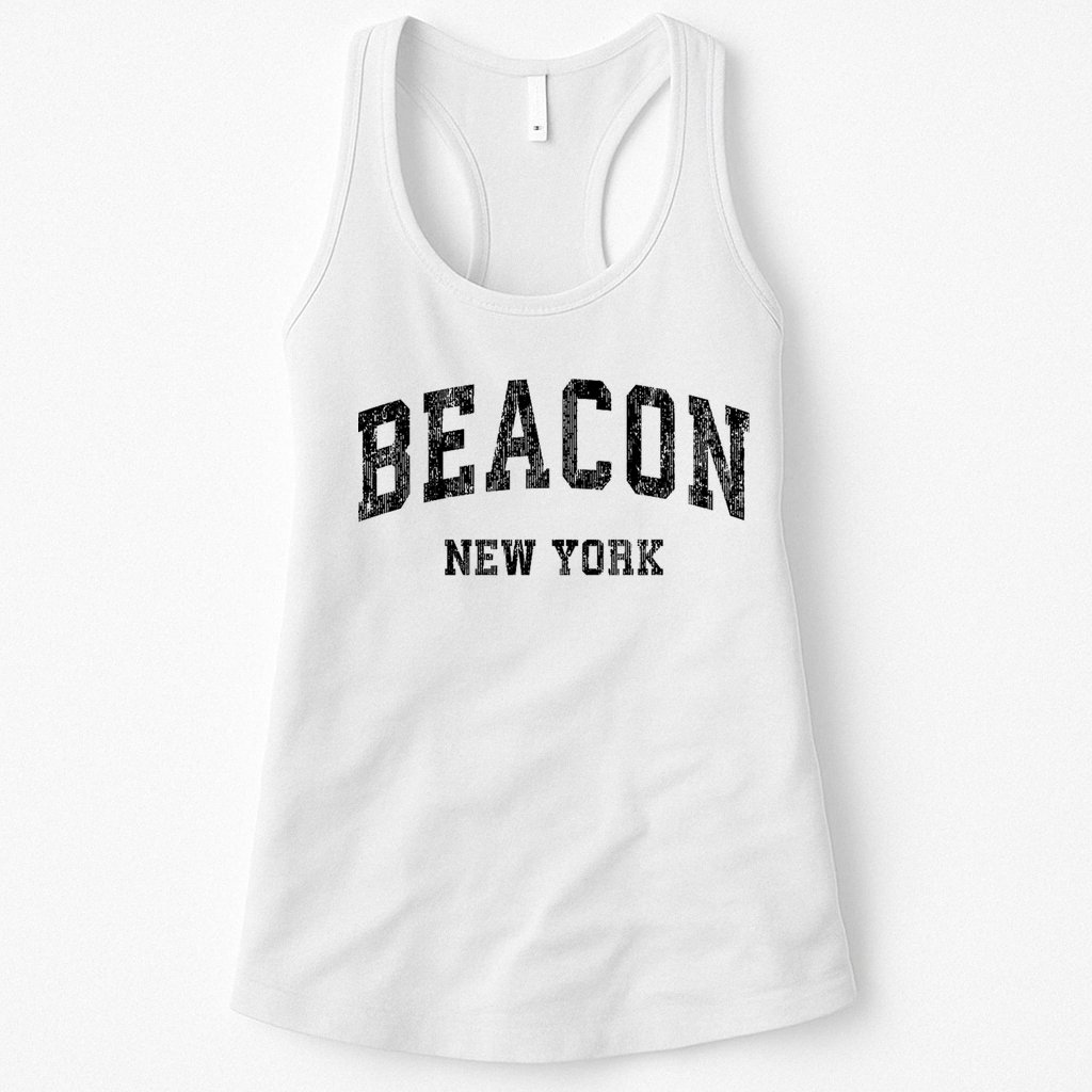 Beacon New York Ny Vintage Varsity Sports Womens Tank Top