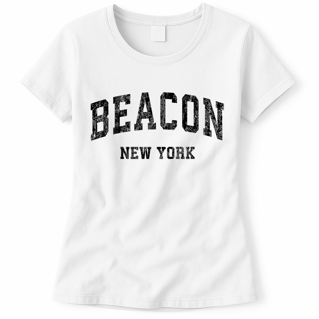 Beacon New York Ny Vintage Varsity Sports Womens T-Shirt