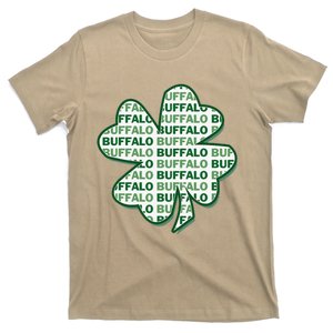 Buffalo New York St Patrick's Day 4 Leaf Clover T-Shirt