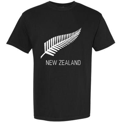 Black New Zealand Fern S Black Proud Kiwi Nz Rugby Garment-Dyed Heavyweight T-Shirt