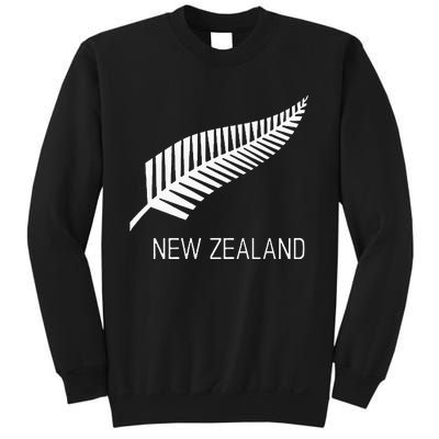 Black New Zealand Fern S Black Proud Kiwi Nz Rugby Sweatshirt