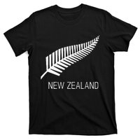 Black New Zealand Fern S Black Proud Kiwi Nz Rugby T-Shirt