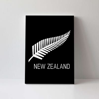 Black New Zealand Fern S Black Proud Kiwi Nz Rugby Canvas