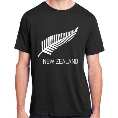 Black New Zealand Fern S Black Proud Kiwi Nz Rugby Adult ChromaSoft Performance T-Shirt