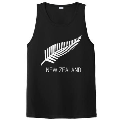 Black New Zealand Fern S Black Proud Kiwi Nz Rugby PosiCharge Competitor Tank