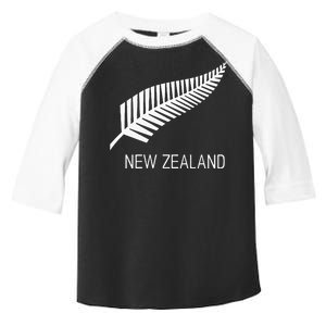 Black New Zealand Fern S Black Proud Kiwi Nz Rugby Toddler Fine Jersey T-Shirt