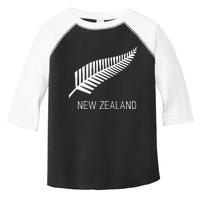 Black New Zealand Fern S Black Proud Kiwi Nz Rugby Toddler Fine Jersey T-Shirt