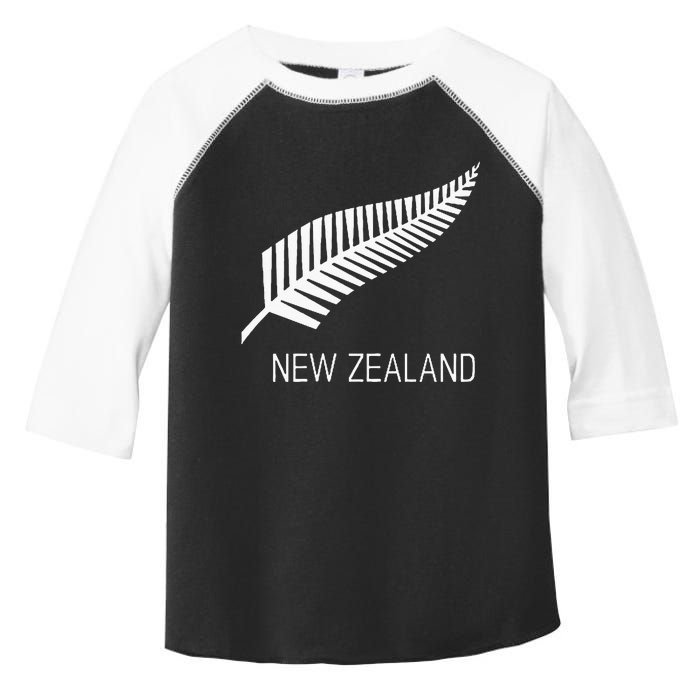 Black New Zealand Fern S Black Proud Kiwi Nz Rugby Toddler Fine Jersey T-Shirt