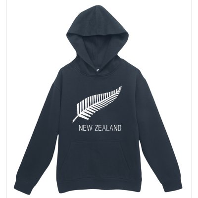 Black New Zealand Fern S Black Proud Kiwi Nz Rugby Urban Pullover Hoodie