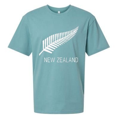 Black New Zealand Fern S Black Proud Kiwi Nz Rugby Sueded Cloud Jersey T-Shirt