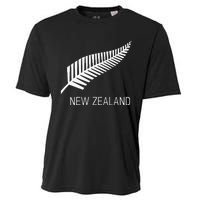 Black New Zealand Fern Black Proud Kiwi Nz Rugby Cooling Performance Crew T-Shirt