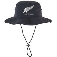 Black New Zealand Fern Black Proud Kiwi Nz Rugby Legacy Cool Fit Booney Bucket Hat